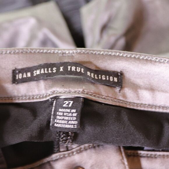 True Religion | Joan‎ Smalls Gray Mid-Rise Halle Skinny Jean 27 - Picture 6 of 8